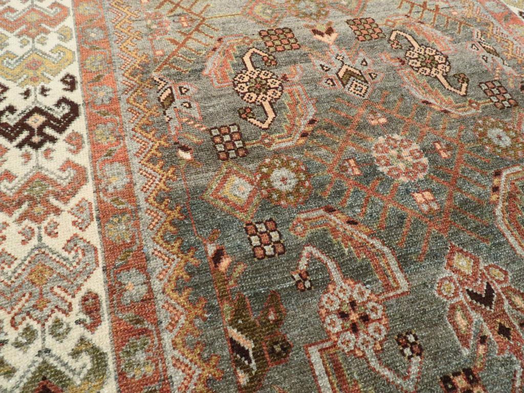Early 20th Century Handmade Persian Malayer Runner In Good Condition For Sale In New York, NY