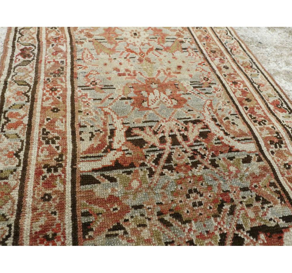 Early 20th Century Handmade Persian Malayer Runner In Excellent Condition In New York, NY
