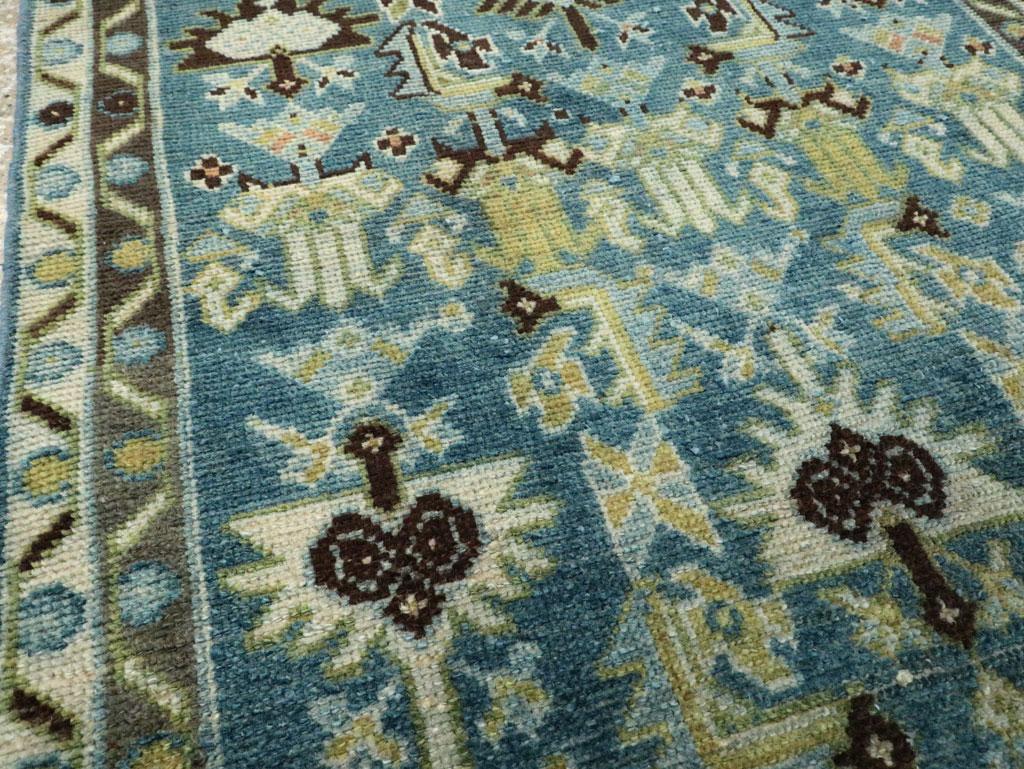 Early 20th Century Handmade Persian Malayer Runner In Excellent Condition For Sale In New York, NY