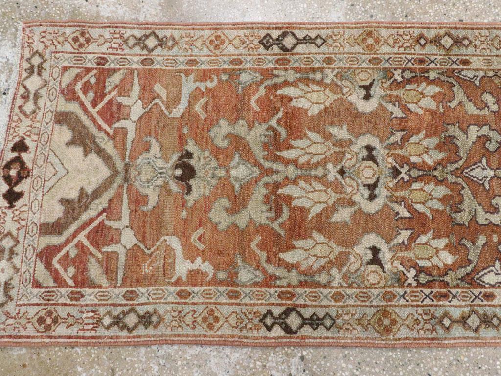 Camino de Mesa Persa Malayer de principios del siglo XX hecho a mano Lana en venta
