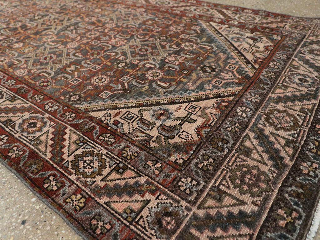 Early 20th Century Handmade Persian Malayer Runner For Sale 1