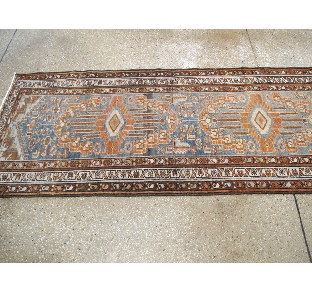 Early 20th Century Handmade Persian Malayer Runner For Sale 1
