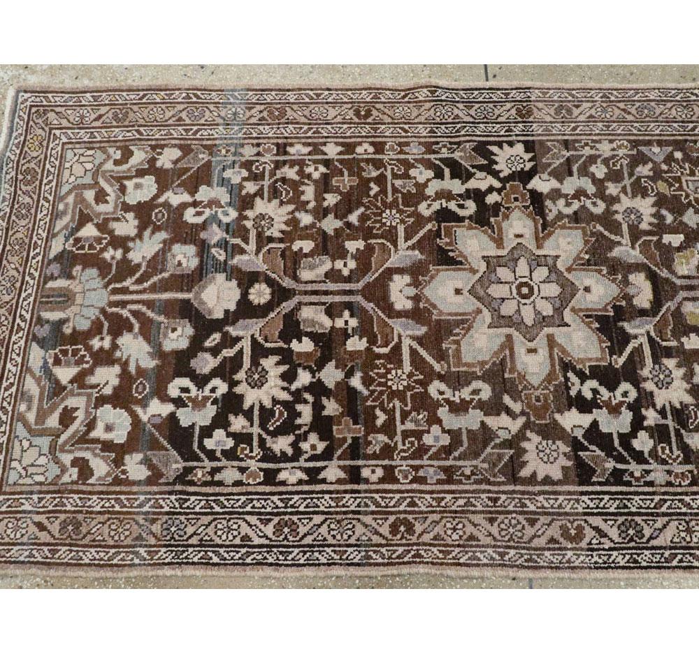 Early 20th Century Handmade Persian Malayer Runner For Sale 1