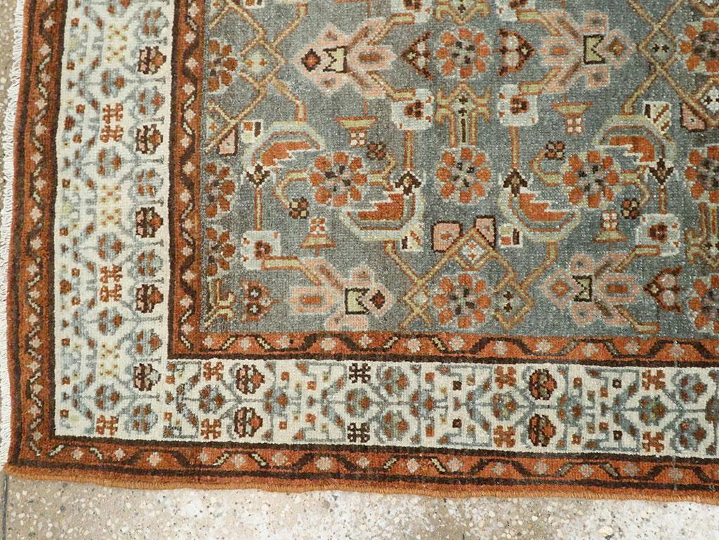 Early 20th Century Handmade Persian Malayer Runner For Sale 2