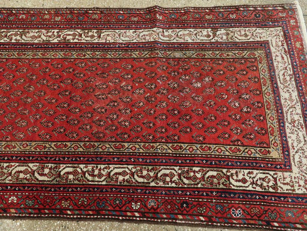 Early 20th Century Handmade Persian Malayer Runner For Sale 2