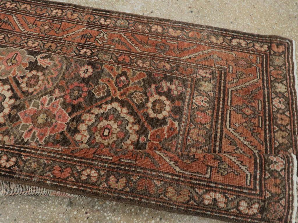 Early 20th Century Handmade Persian Malayer Runner For Sale 3