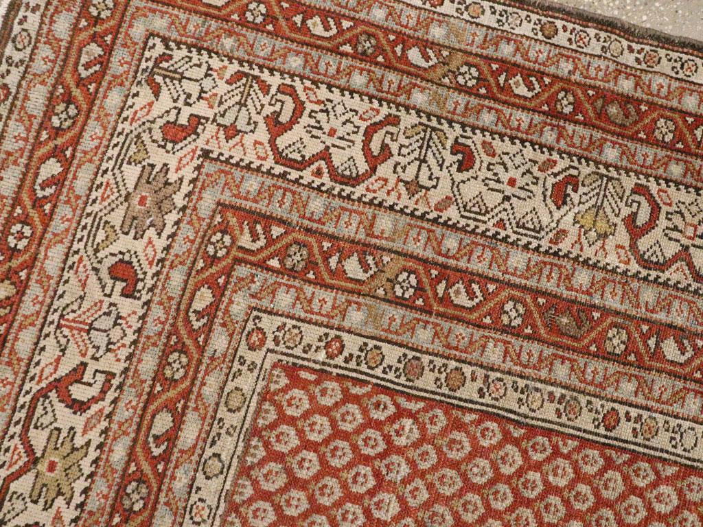Anfang des 20. Jahrhunderts Handgefertigter Persischer Malayer Kleiner Akzentteppich (Handgeknüpft) im Angebot