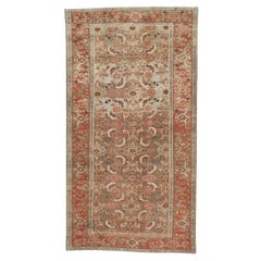 Early 20th Century Handmade Persian Malayer Small Accent Rug