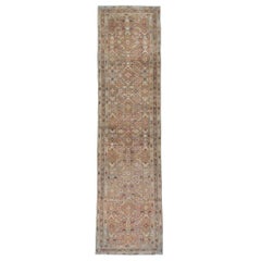 Early 20th Century Handmade Persian Malayer Small Runner
