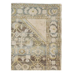 Early 20th Century Handmade Persian Malayer Throw Rug