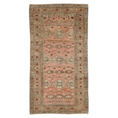 Early 20th Century Handmade Persian Malayer Throw Rug