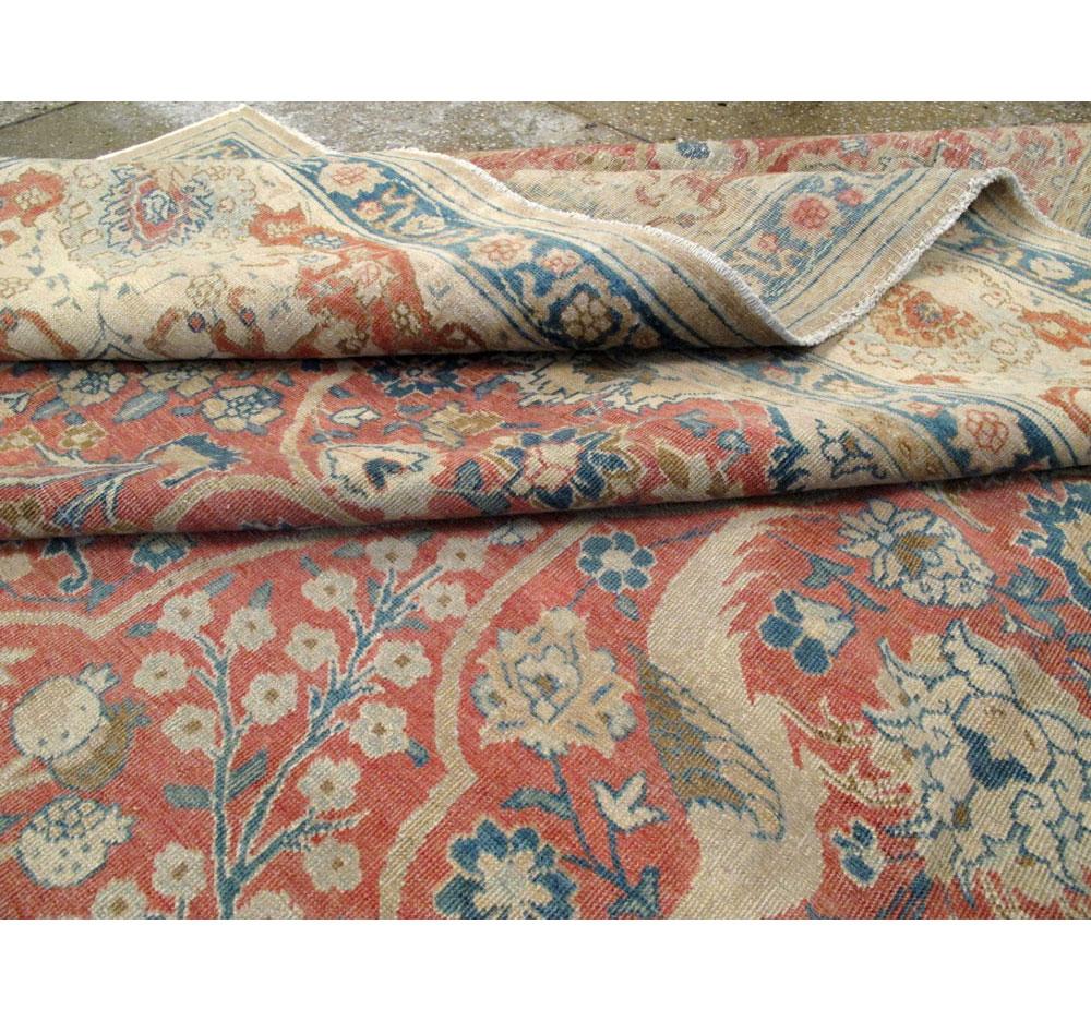 Handgefertigter persischer, malerischer Täbris-Teppich in Zimmergröße aus dem frühen 20. Jahrhundert im Angebot 3