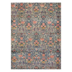Early 20th Century Handmade Persian Room Size Rug Inspired by European Designs