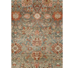 Early 20th Century Handmade Persian Sarouk Room Size Carpet