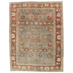 Early 20th Century Handmade Persian Sarouk Room Size Carpet