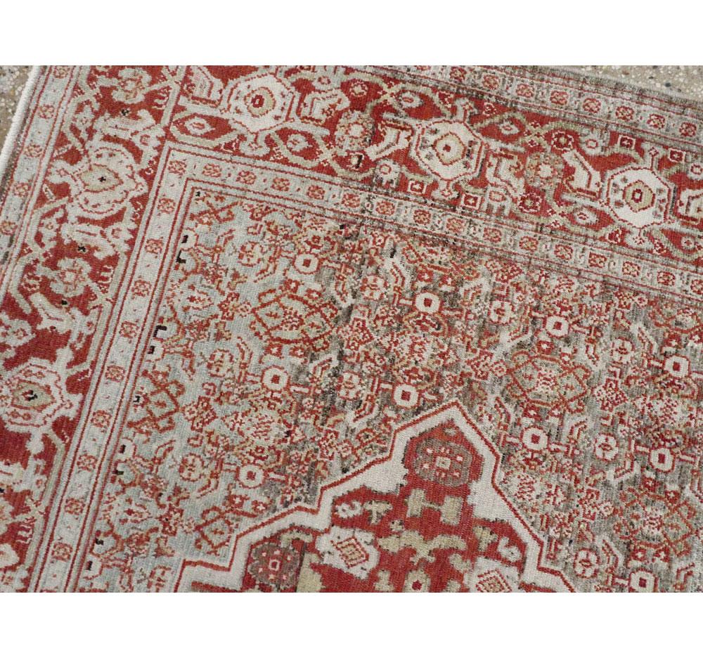 Noué à la main Tapis d'appoint persan Senneh du début du 20e siècle fait à la main en vente