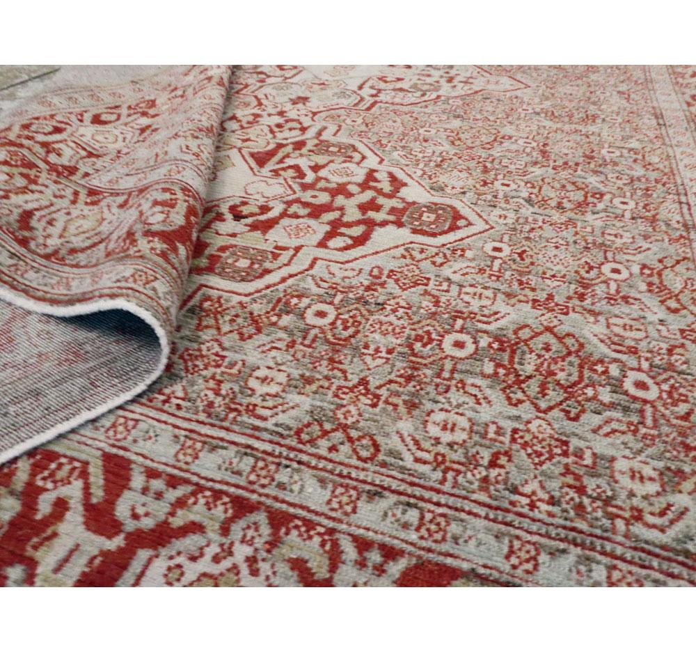 20ième siècle Tapis d'appoint persan Senneh du début du 20e siècle fait à la main en vente