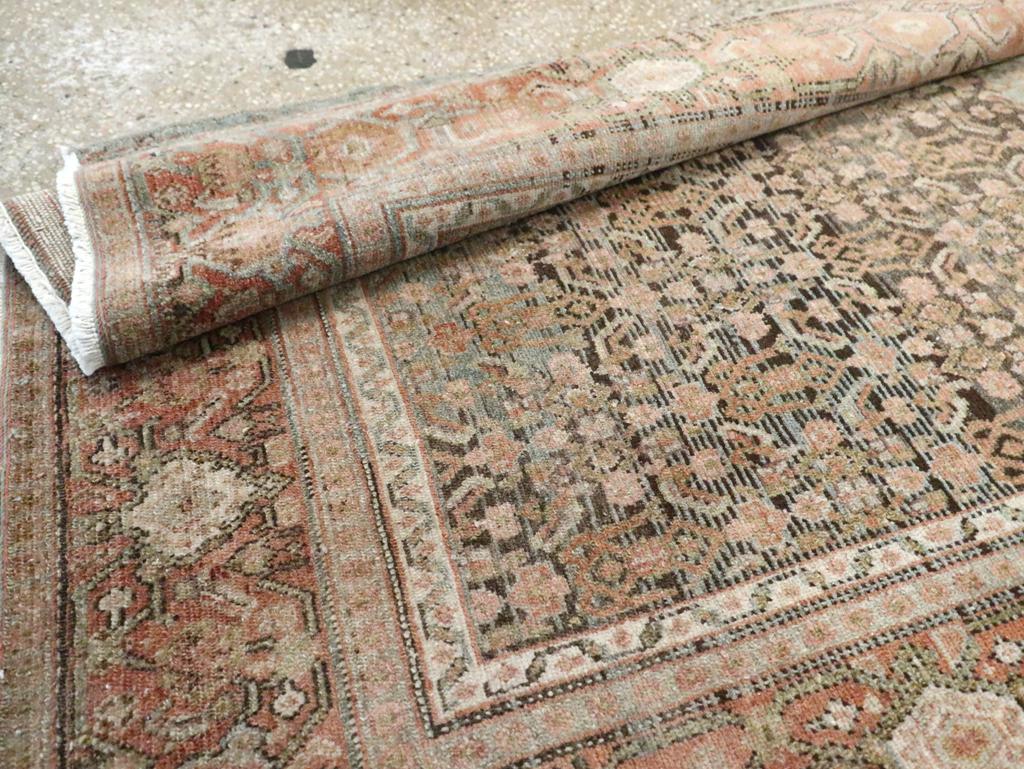 Early 20th Century Handmade Persian Senneh Malayer Long Runner For Sale 4