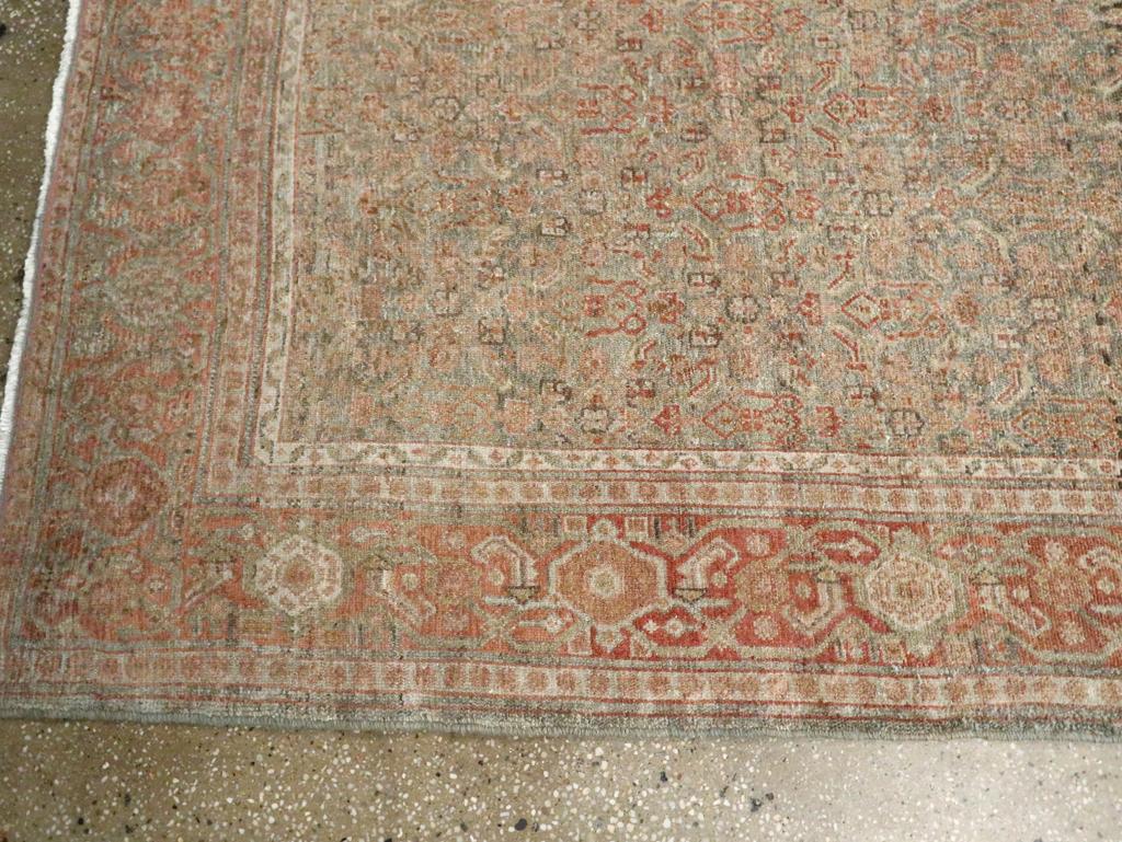 Early 20th Century Handmade Persian Senneh Malayer Long Runner For Sale 2