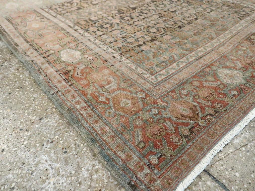 Early 20th Century Handmade Persian Senneh Malayer Long Runner For Sale 3