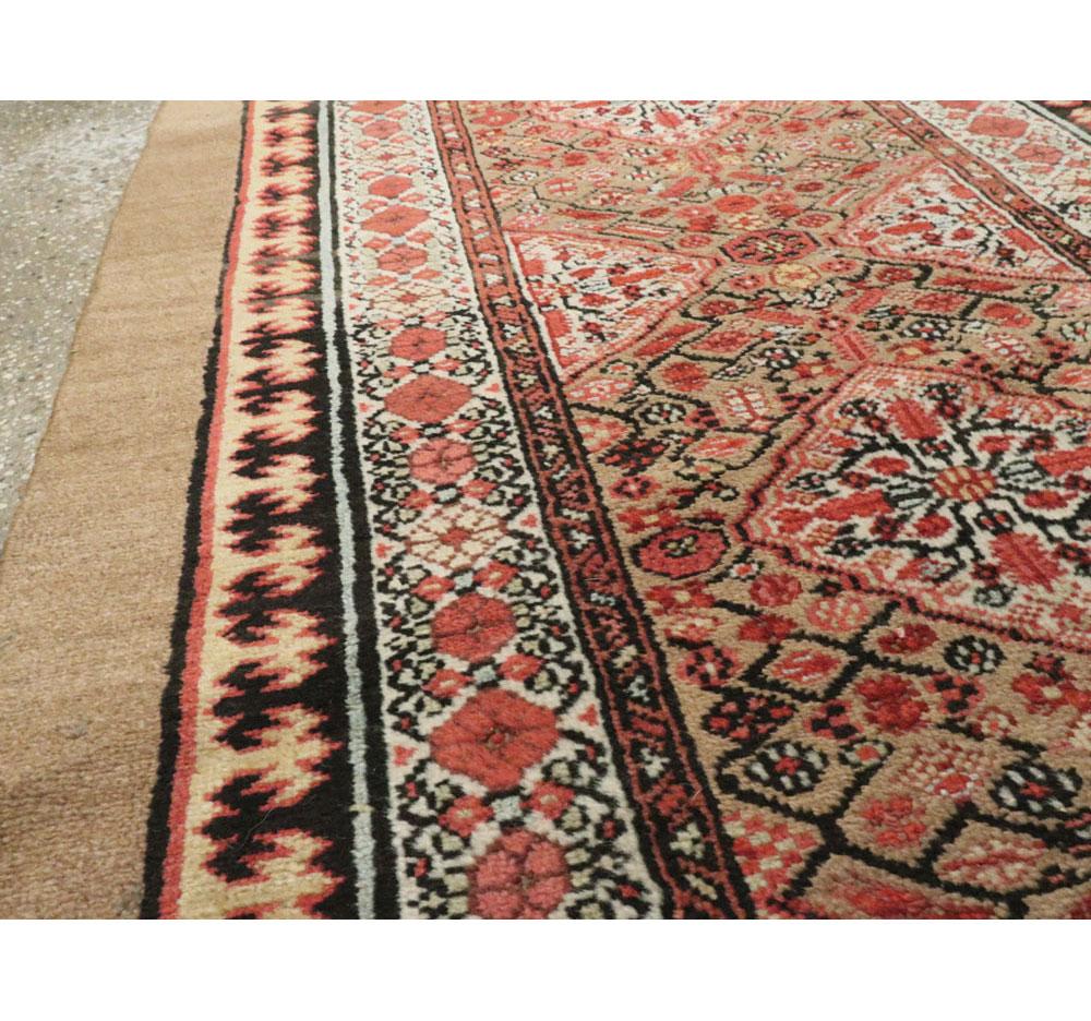 Wool Early 20th Century Handmade Persian Serab Runner For Sale