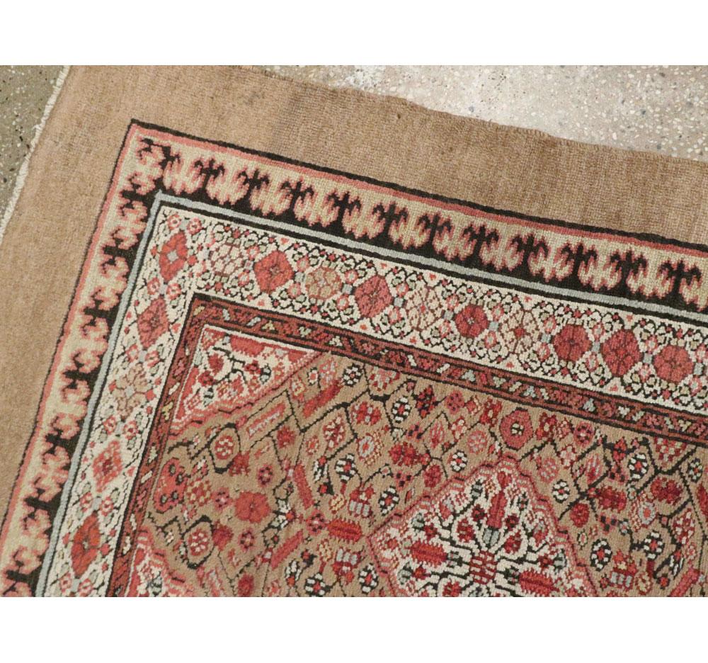 Early 20th Century Handmade Persian Serab Runner For Sale 1