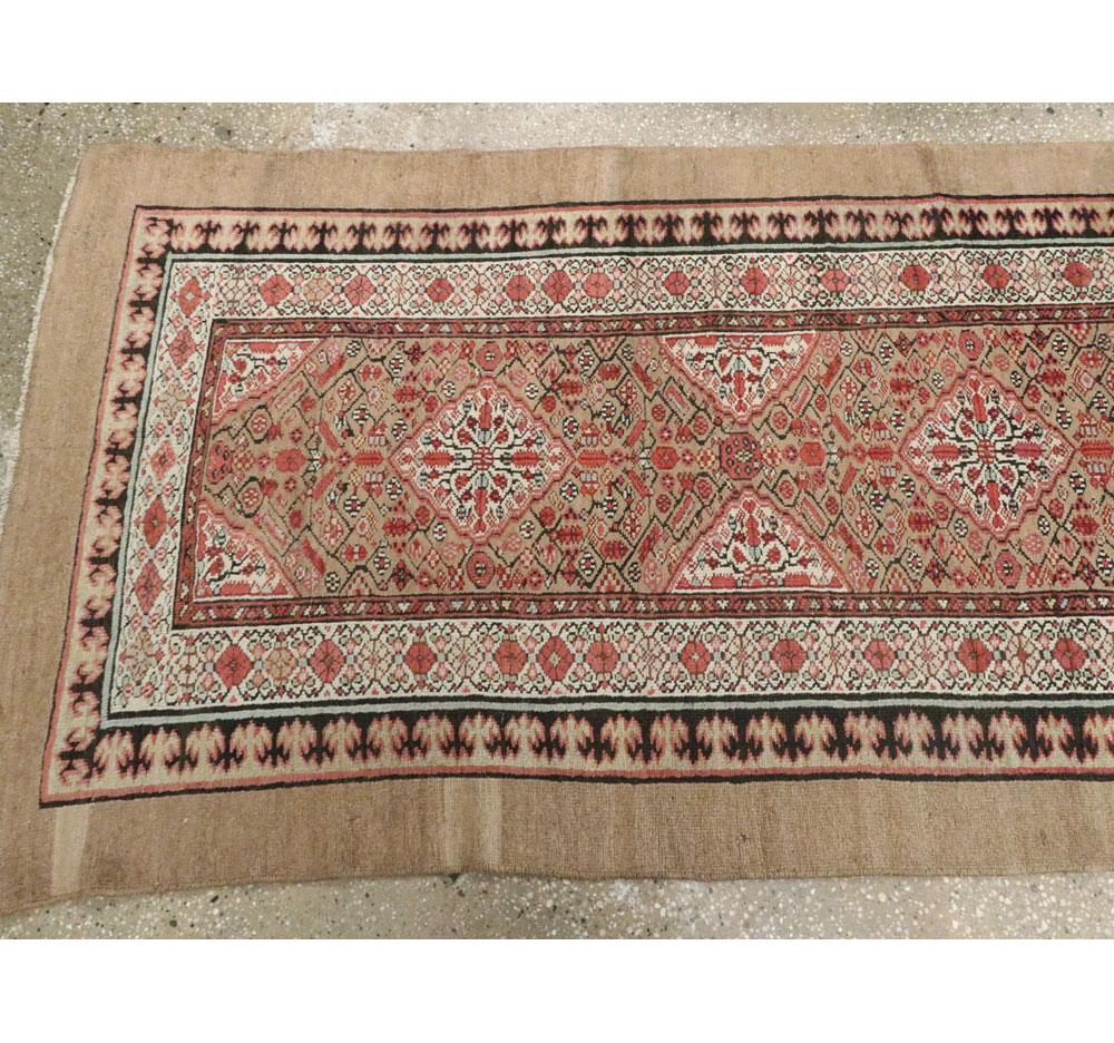 Early 20th Century Handmade Persian Serab Runner For Sale 2