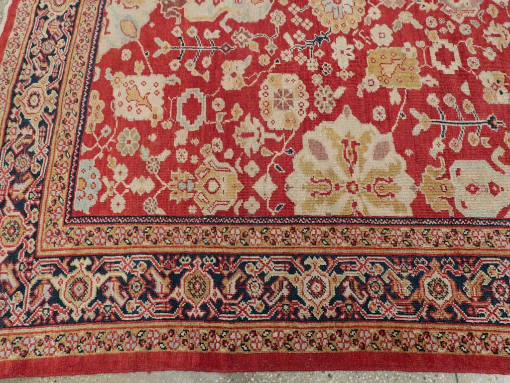 Early 20th Century Handmade Persian Sultanabad Long and Narrow Gallery Carpet For Sale 2