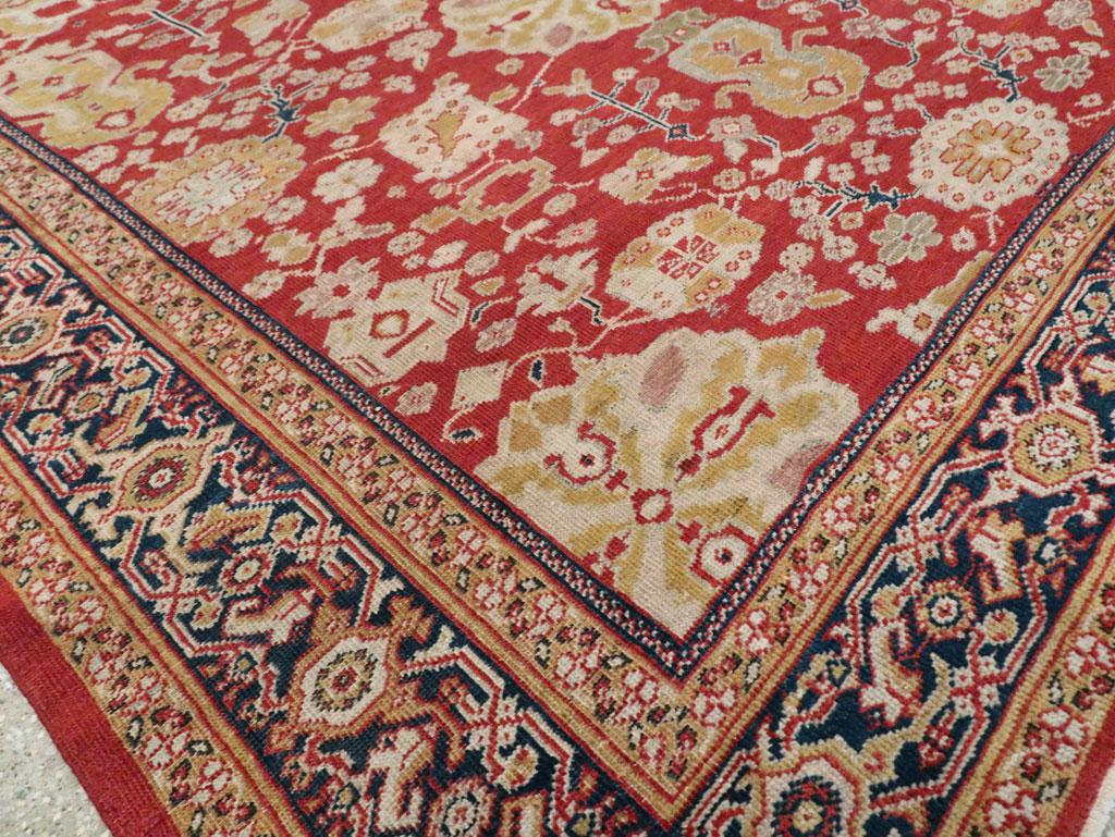 Early 20th Century Handmade Persian Sultanabad Long and Narrow Gallery Carpet For Sale 3