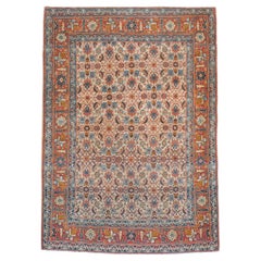 Early 20th Century Handmade Persian Tabriz Accent Rug