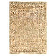 Tapis d'appoint Persan Tabriz du début du 20e siècle fait à la main
