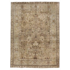 Early 20th Century Handmade Persian Tabriz Accent Rug