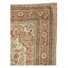 Early 20th Century Handmade Persian Tabriz Haji Jalili Accent Rug