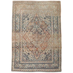 Handgefertigter persischer Täbris Haji Jalili-Akzent-Teppich aus dem frühen 20. Jahrhundert