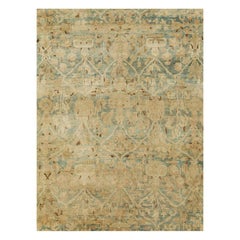 Early 20th Century Handmade Persian Tabriz Large Room Size Carpet