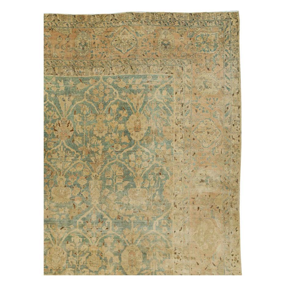 Großer persischer Täbris-Teppich in Zimmergröße, handgefertigt, frühes 20. Jahrhundert (Viktorianisch) im Angebot