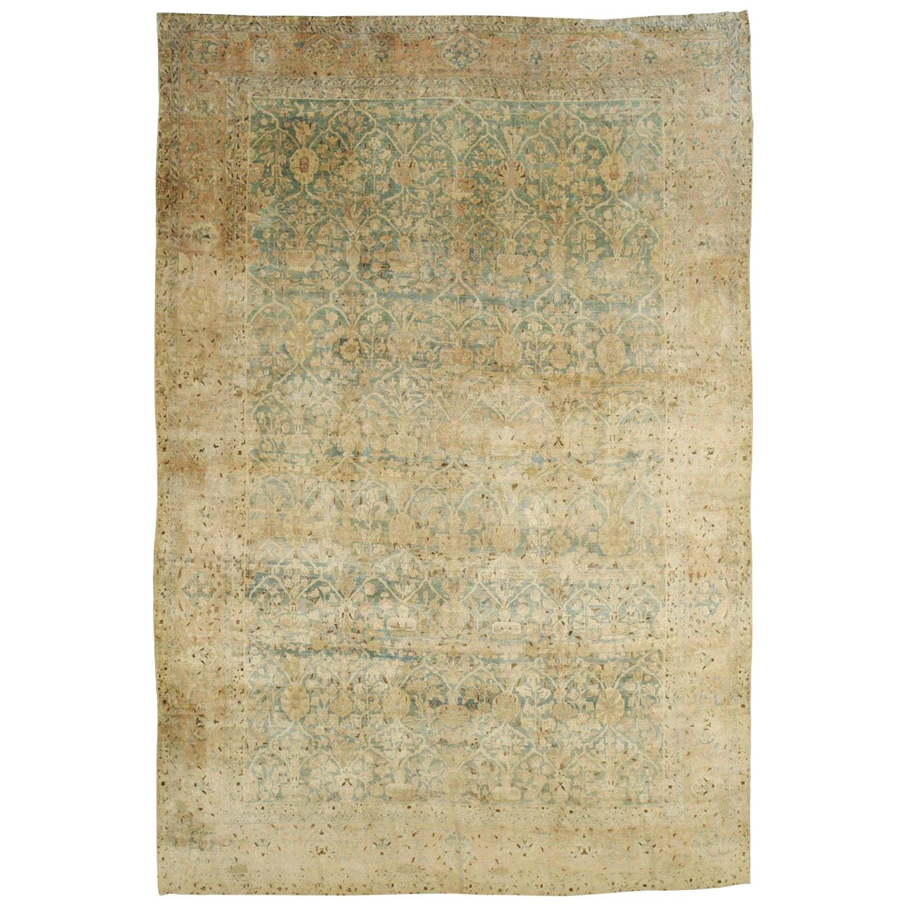 Großer persischer Täbris-Teppich in Zimmergröße, handgefertigt, frühes 20. Jahrhundert im Angebot