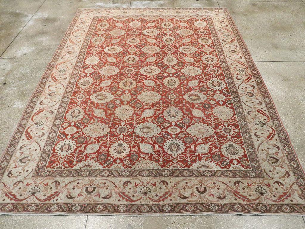 Perse Tapis persan de Tabriz du début du XXe siècle, fait à la main, de taille normale en vente