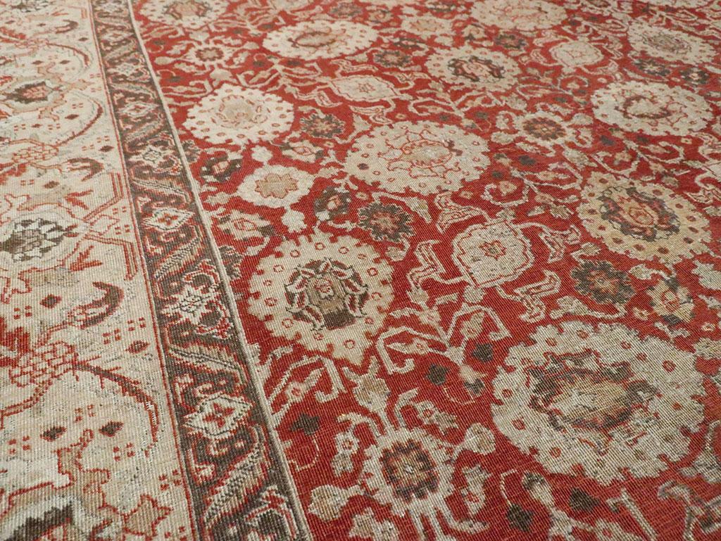 Noué à la main Tapis persan de Tabriz du début du XXe siècle, fait à la main, de taille normale en vente