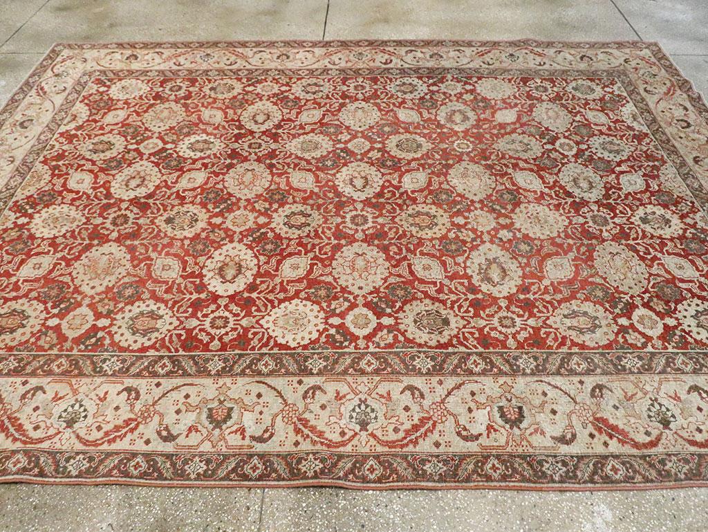 Tapis persan de Tabriz du début du XXe siècle, fait à la main, de taille normale Excellent état - En vente à New York, NY