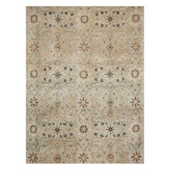 Early 20th Century Handmade Persian Tabriz Small Room Size Carpet