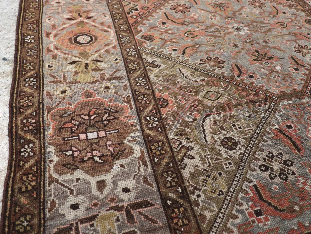 Hand-Knotted Early 20th Century Handmade Persian Tribal Kurd Accent Rug For Sale