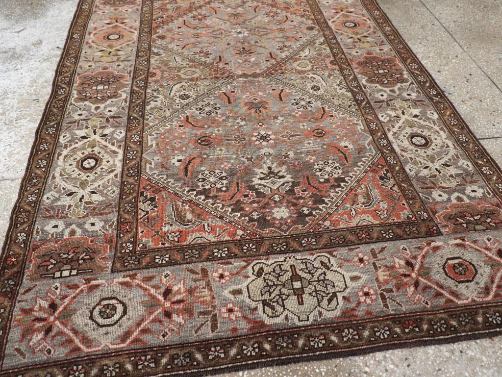 Early 20th Century Handmade Persian Tribal Kurd Accent Rug For Sale 1