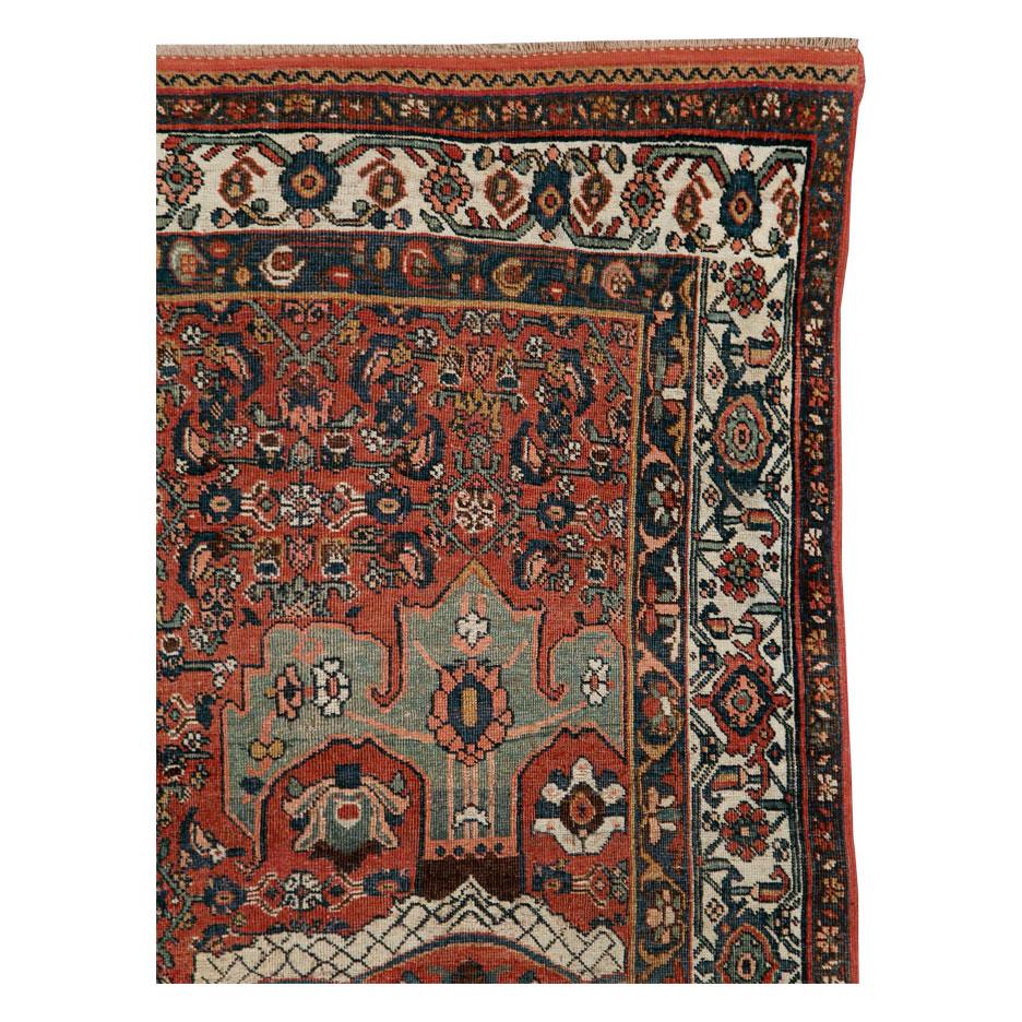 An antique Persian Wagireh (sampler) Bidjar accent rug handmade during the early 20th century. Wagireh rugs have become highly sought after by collectors and rug enthusiasts.

Measures: 4' 0