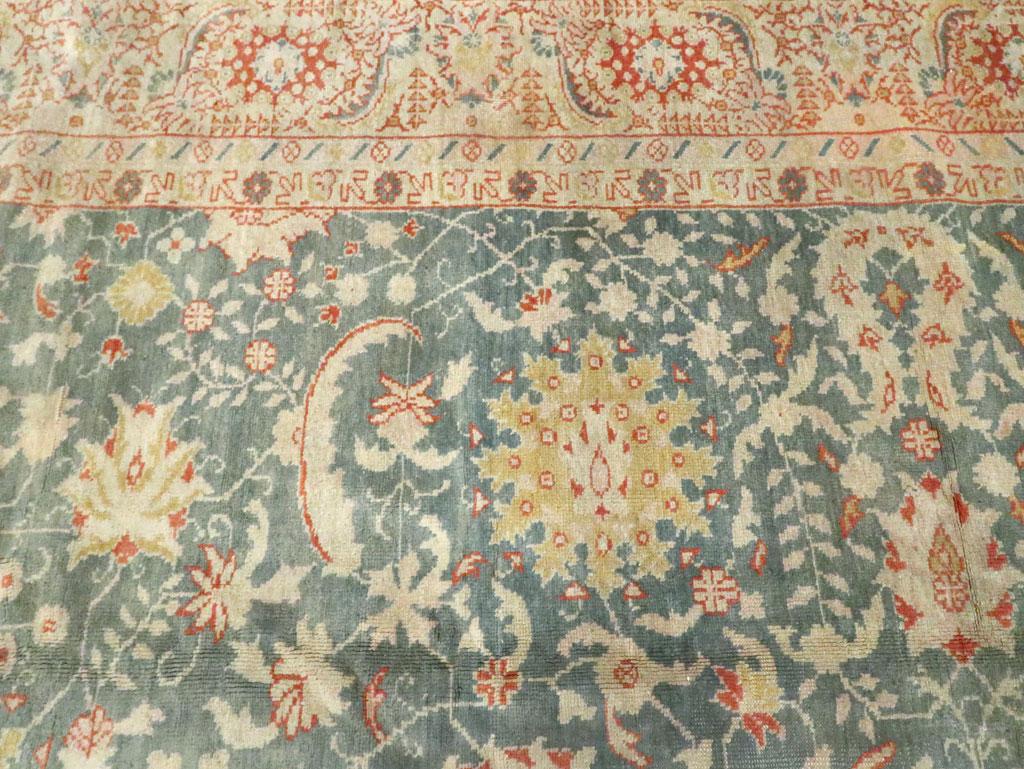 Early 20th Century Handmade Turkish Oushak Large Room Size Carpet For Sale 3