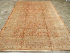 Early 20th Century Handmade Turkish Oushak Large Room Size Carpet