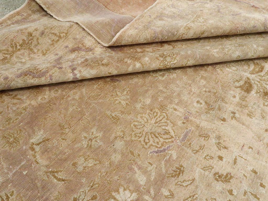 Early 20th Century Handmade Turkish Silk Herekeh Room Size Carpet For Sale 5