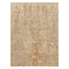 Early 20th Century Handmade Turkish Silk Herekeh Room Size Carpet