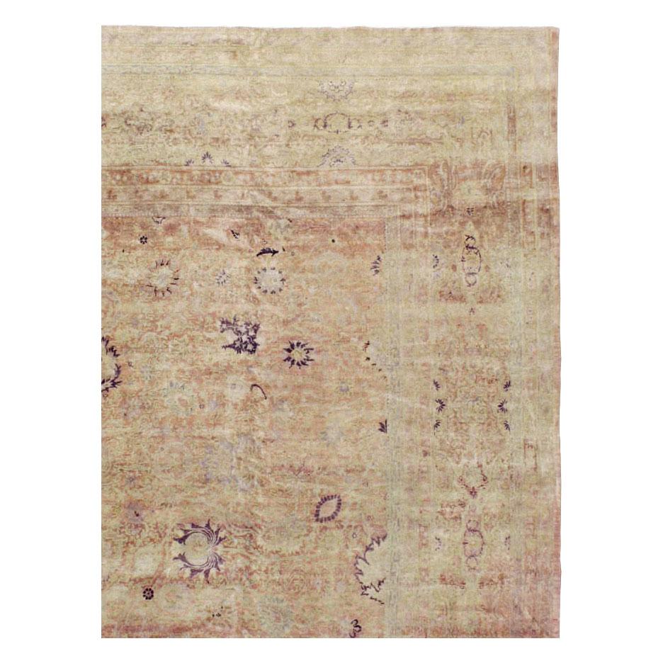 Handgefertigter türkischer Sivas-Teppich in Zimmergröße aus dem frühen 20. Jahrhundert (Persisch) im Angebot