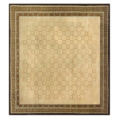 Early 20th Century Handwoven Antique Chinese Deco Rug